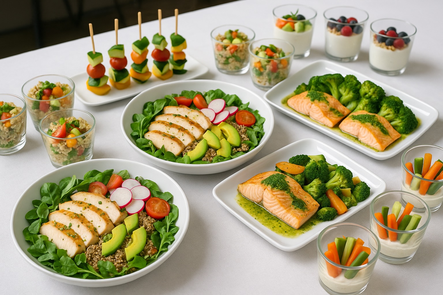 Catering healthy para cenas de empresa: La restauración de Albi para empresas e instituciones estimula la satisfacción, el confort y el equilibrio nutricional. Estimula la productividad