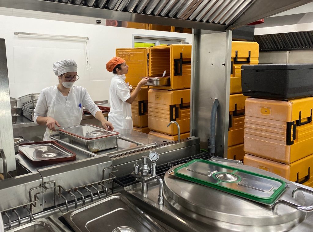 Cocina central para centros educativos