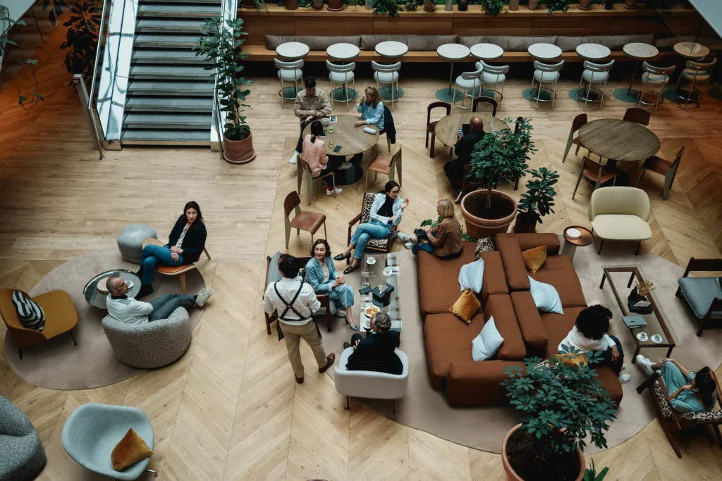 Zonas de pausa y cafeterías corporativas